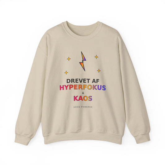 Sweatshirt — Drevet af Hyperfokus & Kaos