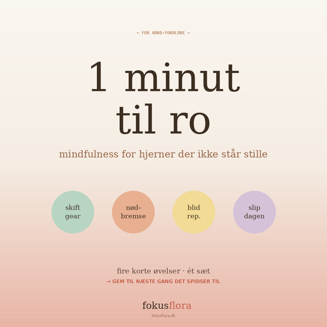 Mindfullness til forældre/voksne med ADHD - Gratis guide