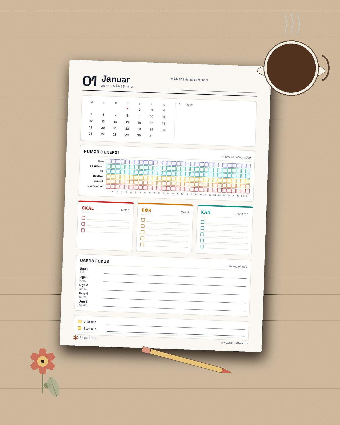 ADHD Kalender for voksne