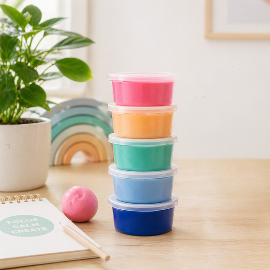Sanseterapisæt med putty – 5 modstandsniveauer