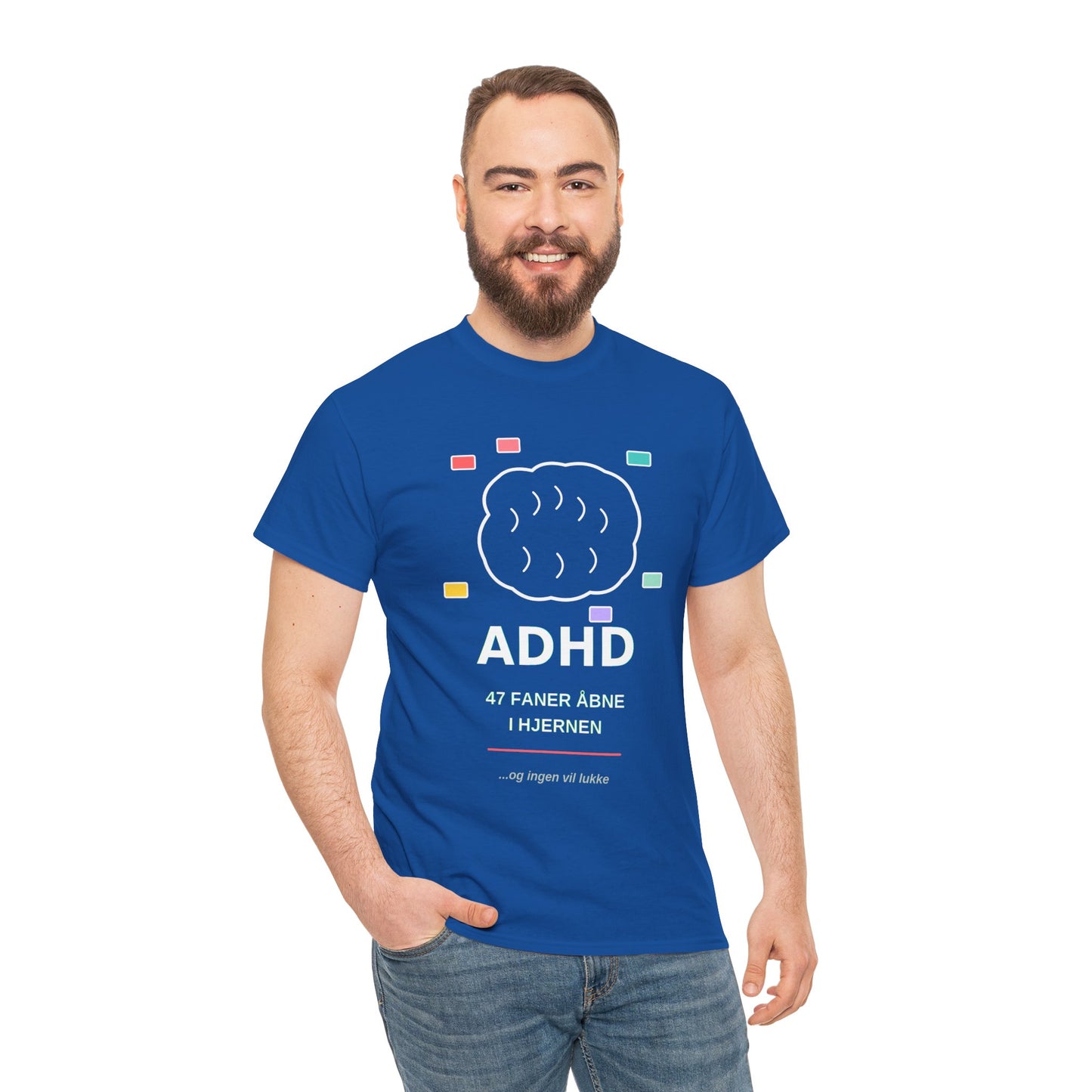 T-Shirt — "47 Faner Åbne I Hjernen"