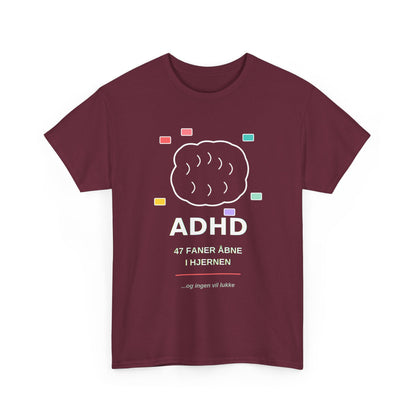 T-Shirt — "47 Faner Åbne I Hjernen"