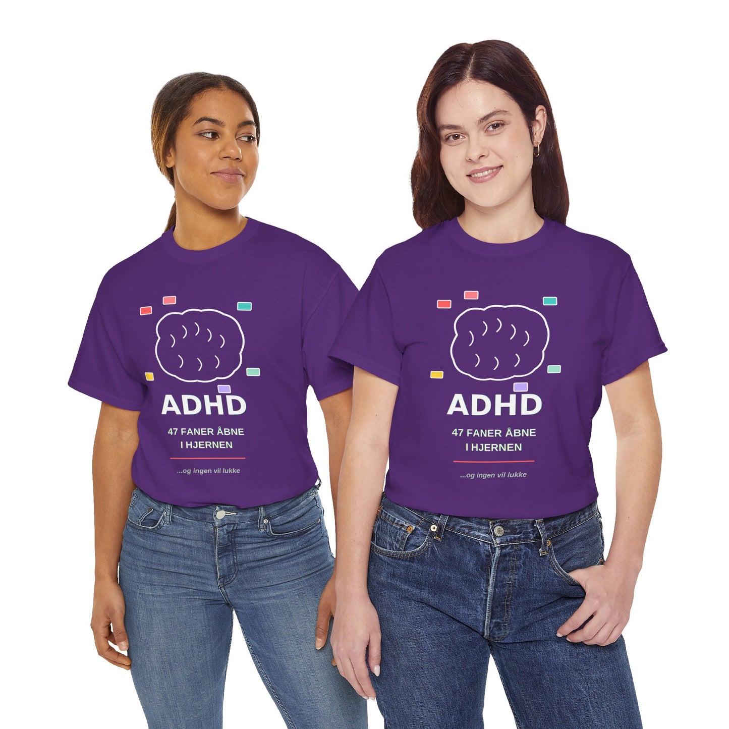 T-Shirt — "47 Faner Åbne I Hjernen"