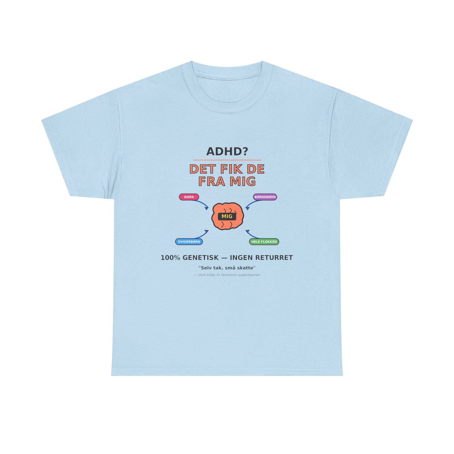 T shirt - ADHD? Det fik de fra mig