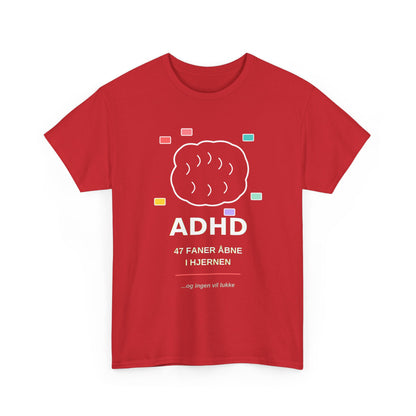 T-Shirt — "47 Faner Åbne I Hjernen"