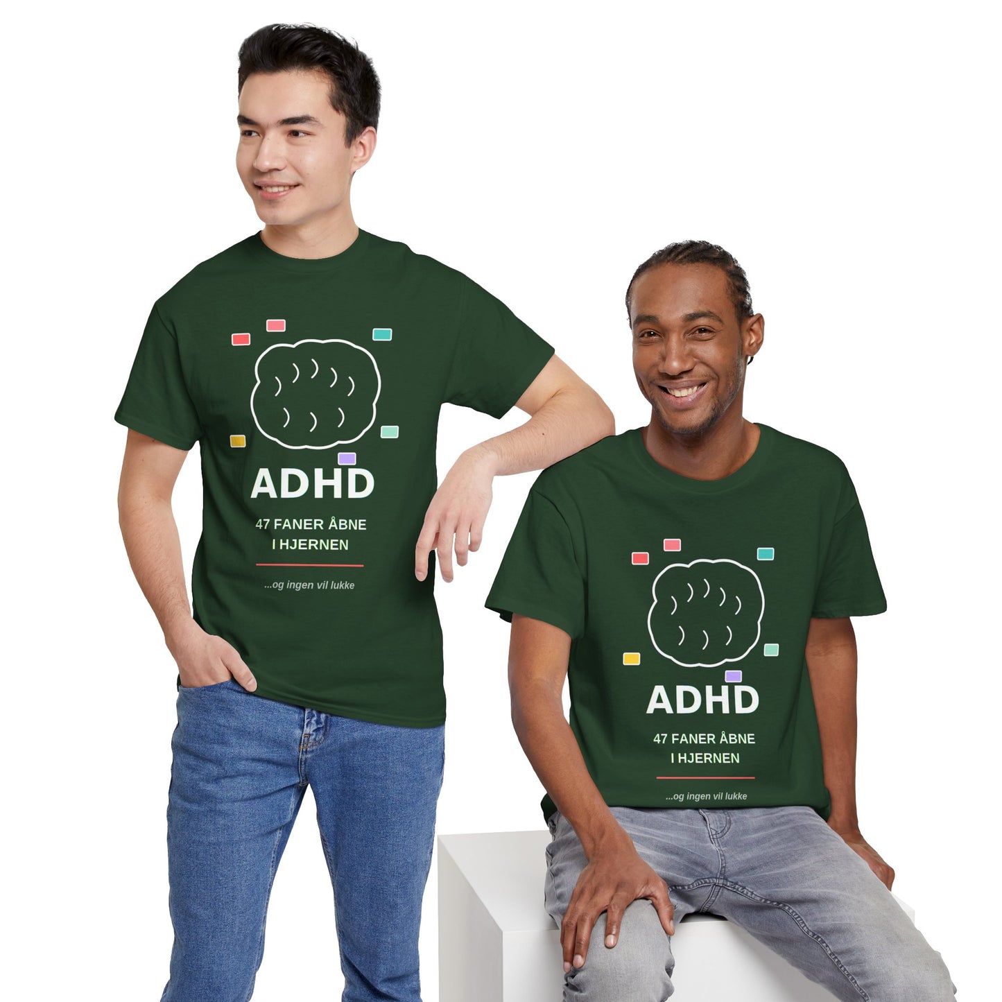 T-Shirt — "47 Faner Åbne I Hjernen"