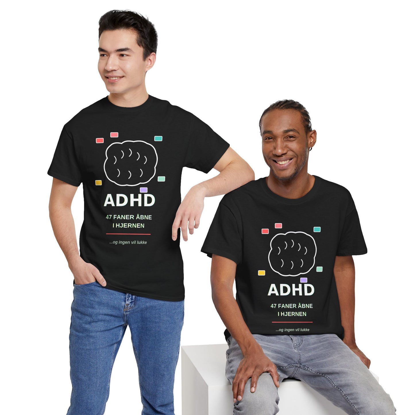 T-Shirt — "47 Faner Åbne I Hjernen"