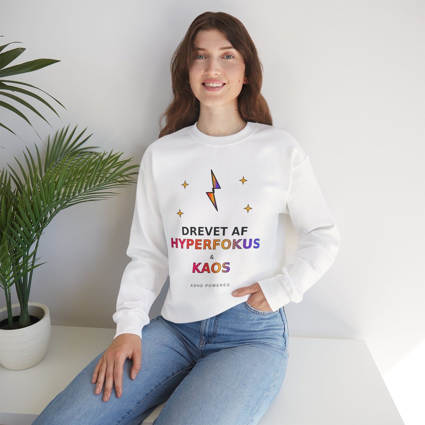 Sweatshirt — Drevet af Hyperfokus & Kaos