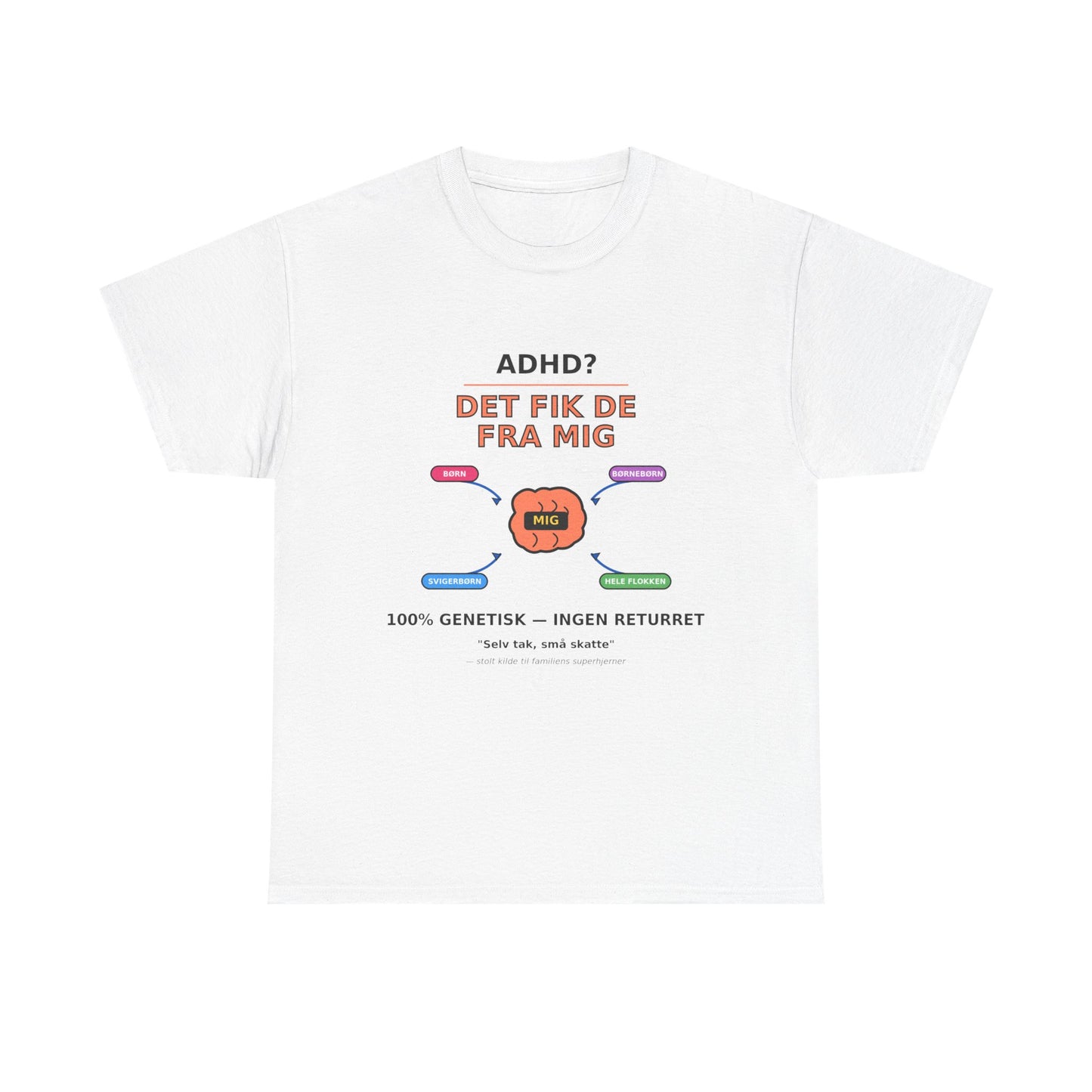 T shirt - ADHD? Det fik de fra mig