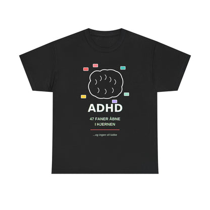 T-Shirt — "47 Faner Åbne I Hjernen"