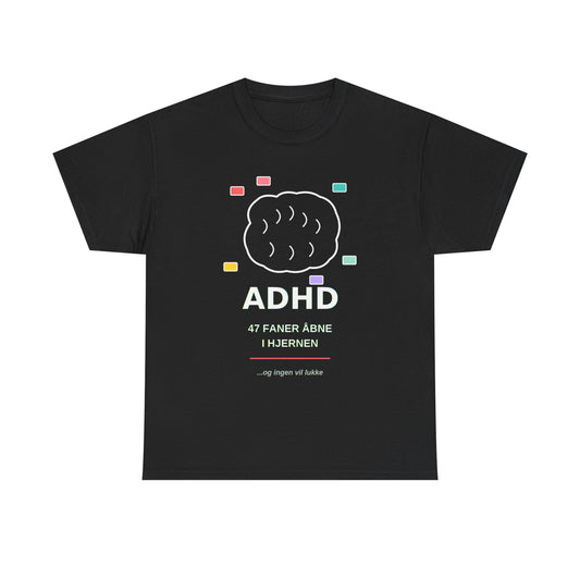 T-Shirt — "47 Faner Åbne I Hjernen"