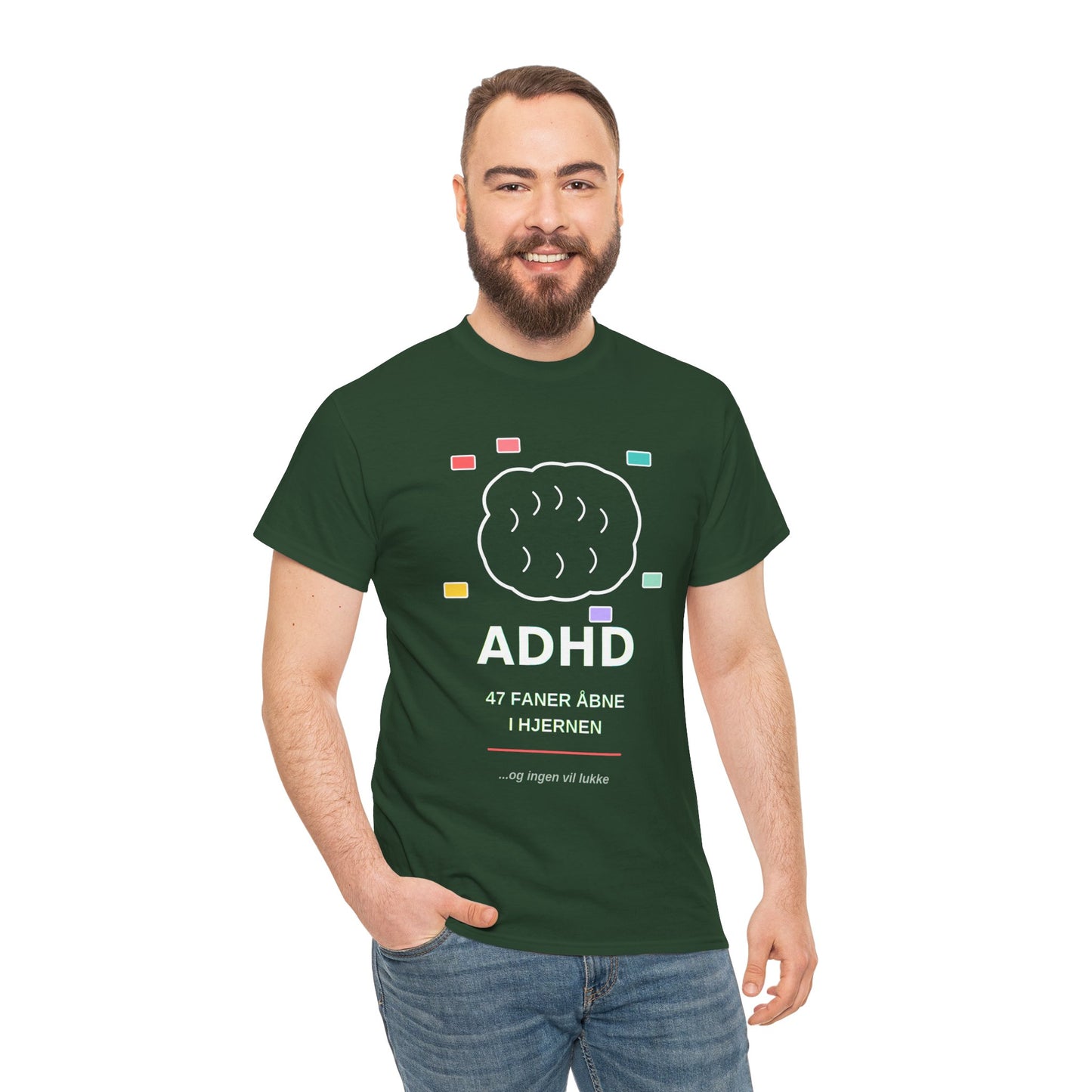T-Shirt — "47 Faner Åbne I Hjernen"