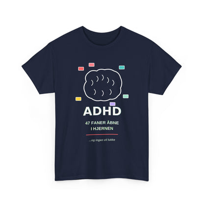 T-Shirt — "47 Faner Åbne I Hjernen"