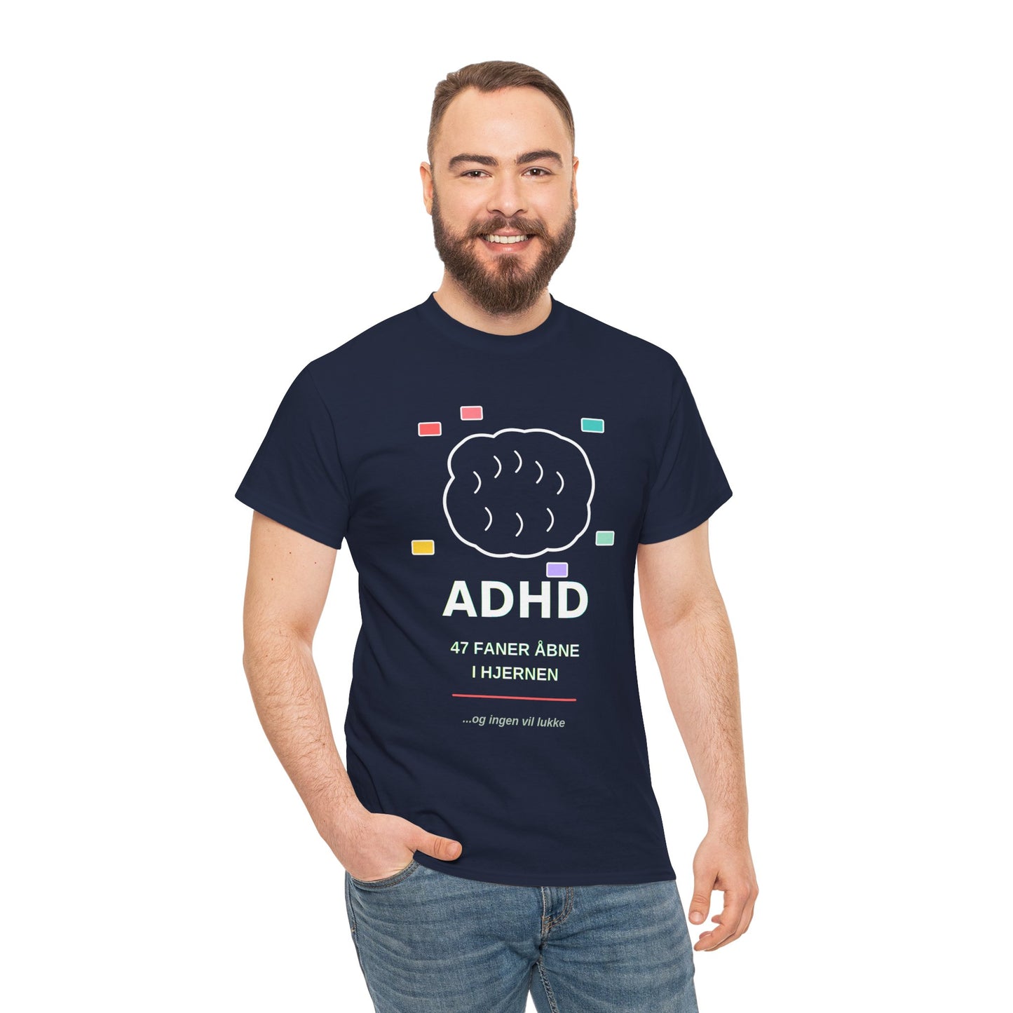 T-Shirt — "47 Faner Åbne I Hjernen"
