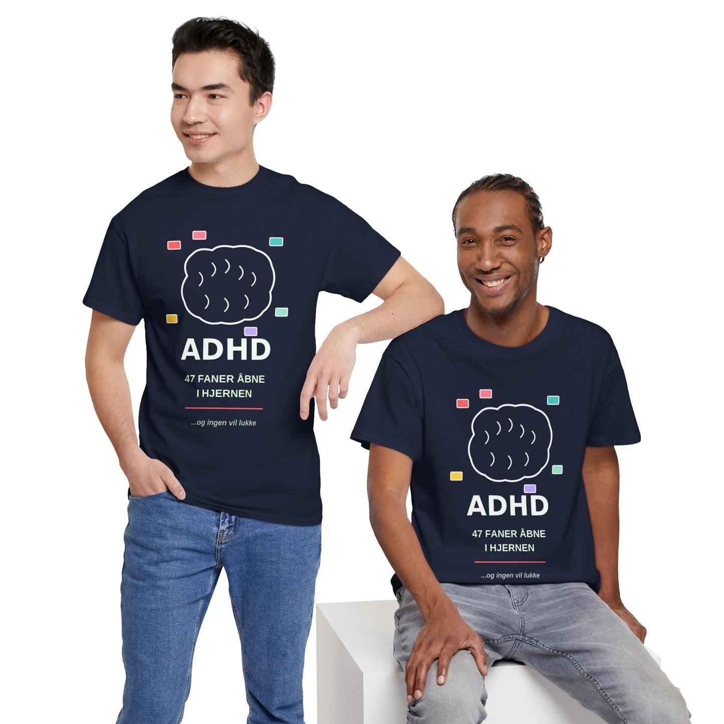 T-Shirt — "47 Faner Åbne I Hjernen"