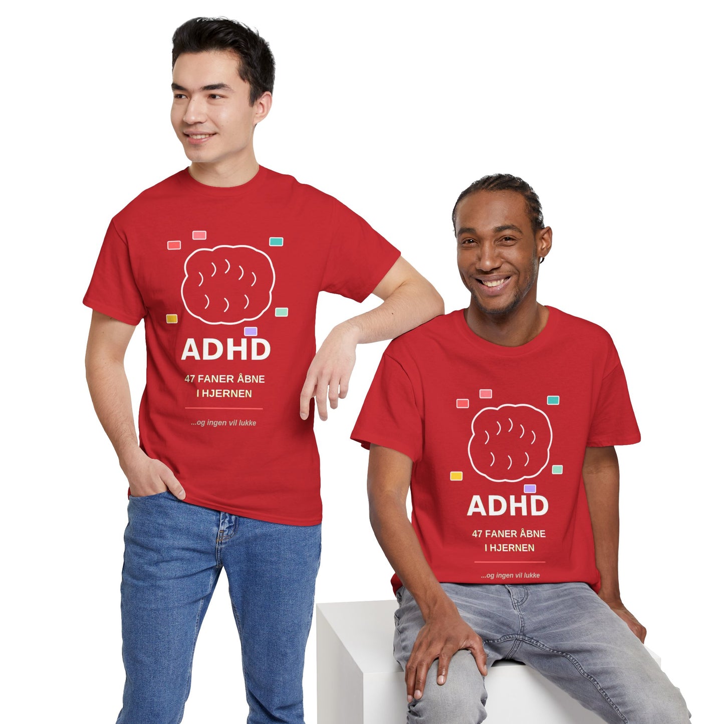 T-Shirt — "47 Faner Åbne I Hjernen"