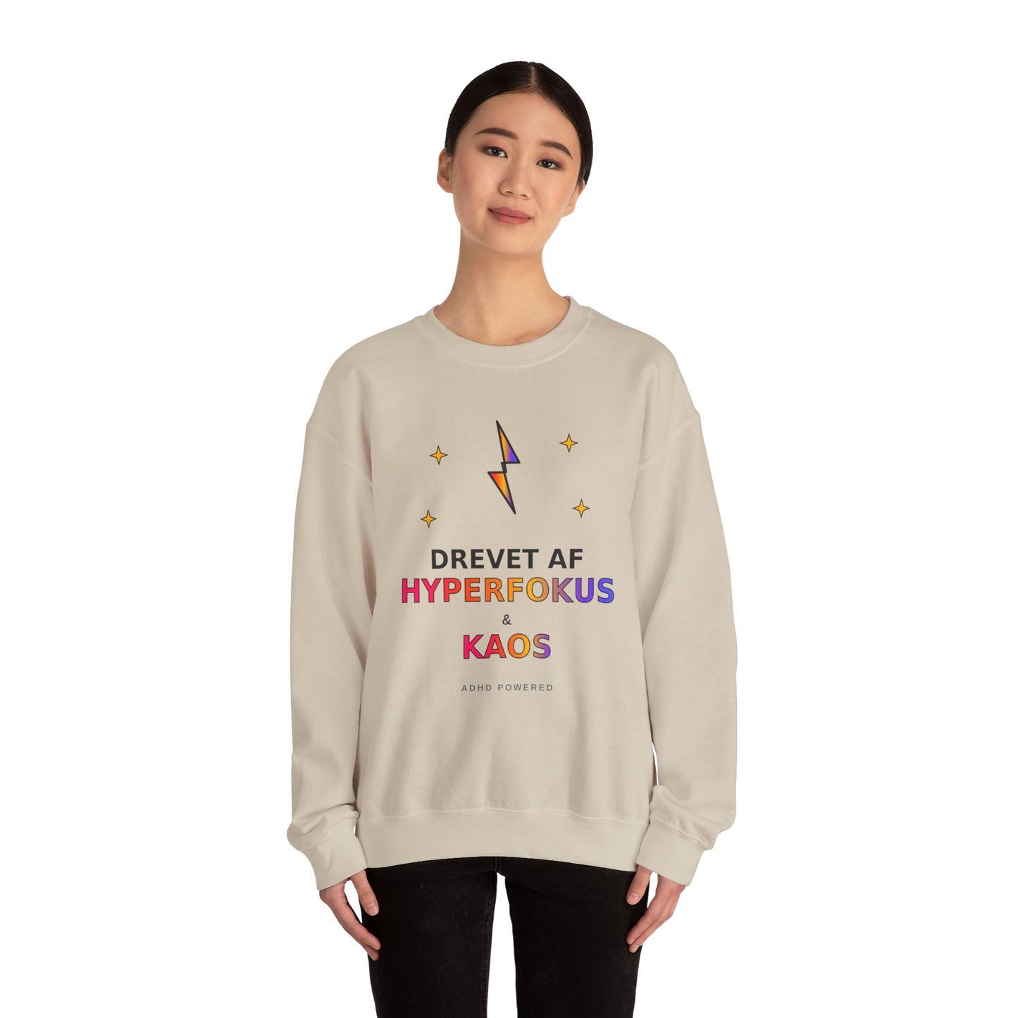 Sweatshirt — Drevet af Hyperfokus & Kaos