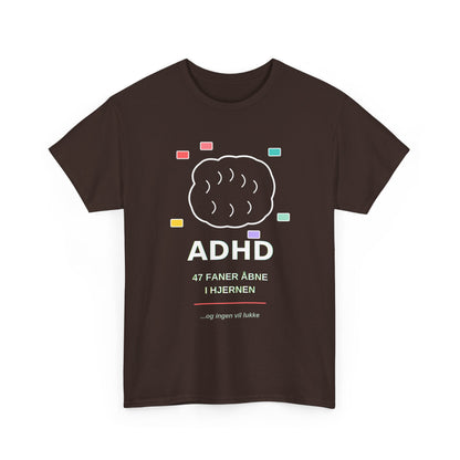 T-Shirt — "47 Faner Åbne I Hjernen"