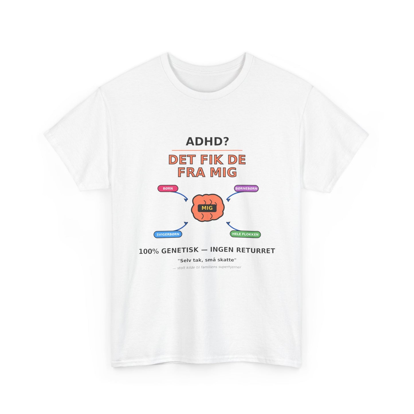 T shirt - ADHD? Det fik de fra mig