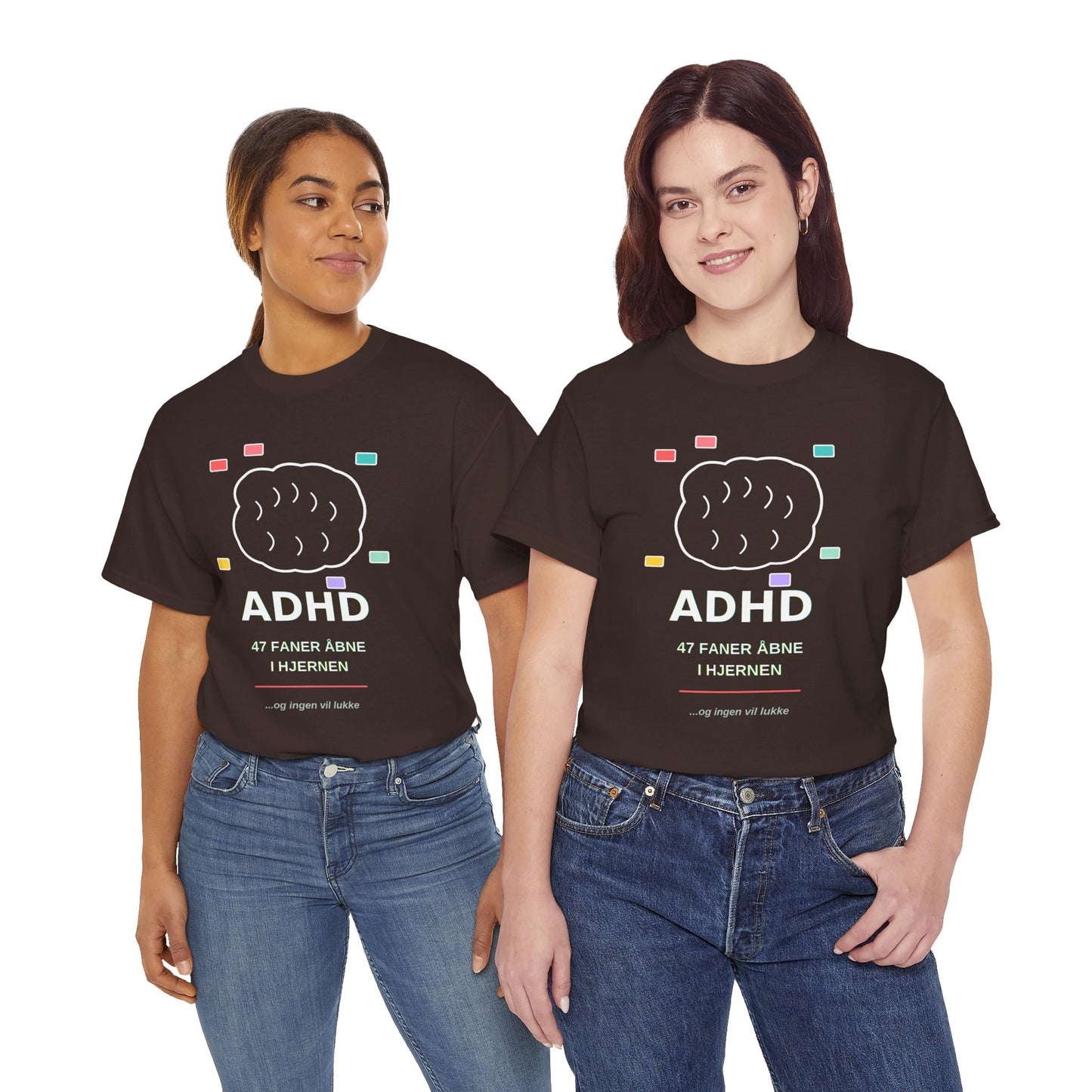 T-Shirt — "47 Faner Åbne I Hjernen"
