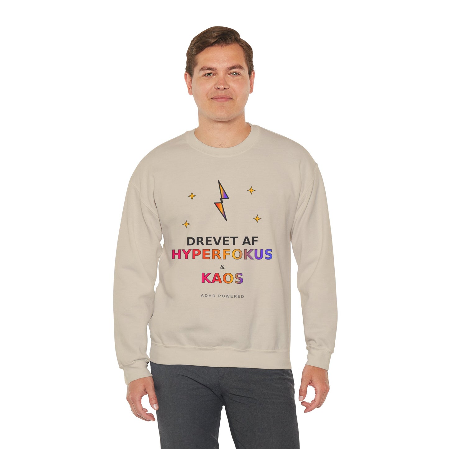 Sweatshirt — Drevet af Hyperfokus & Kaos