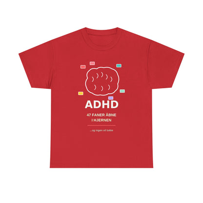 T-Shirt — "47 Faner Åbne I Hjernen"