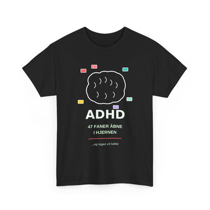 T-Shirt — "47 Faner Åbne I Hjernen"
